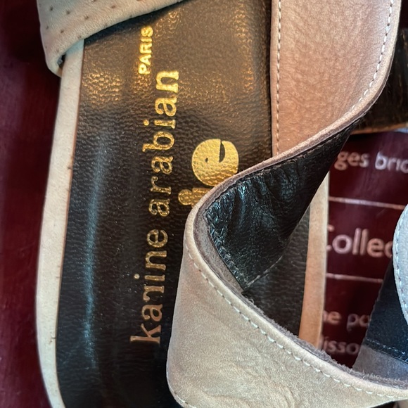 Nude flat sandals. - Picture 4 of 5